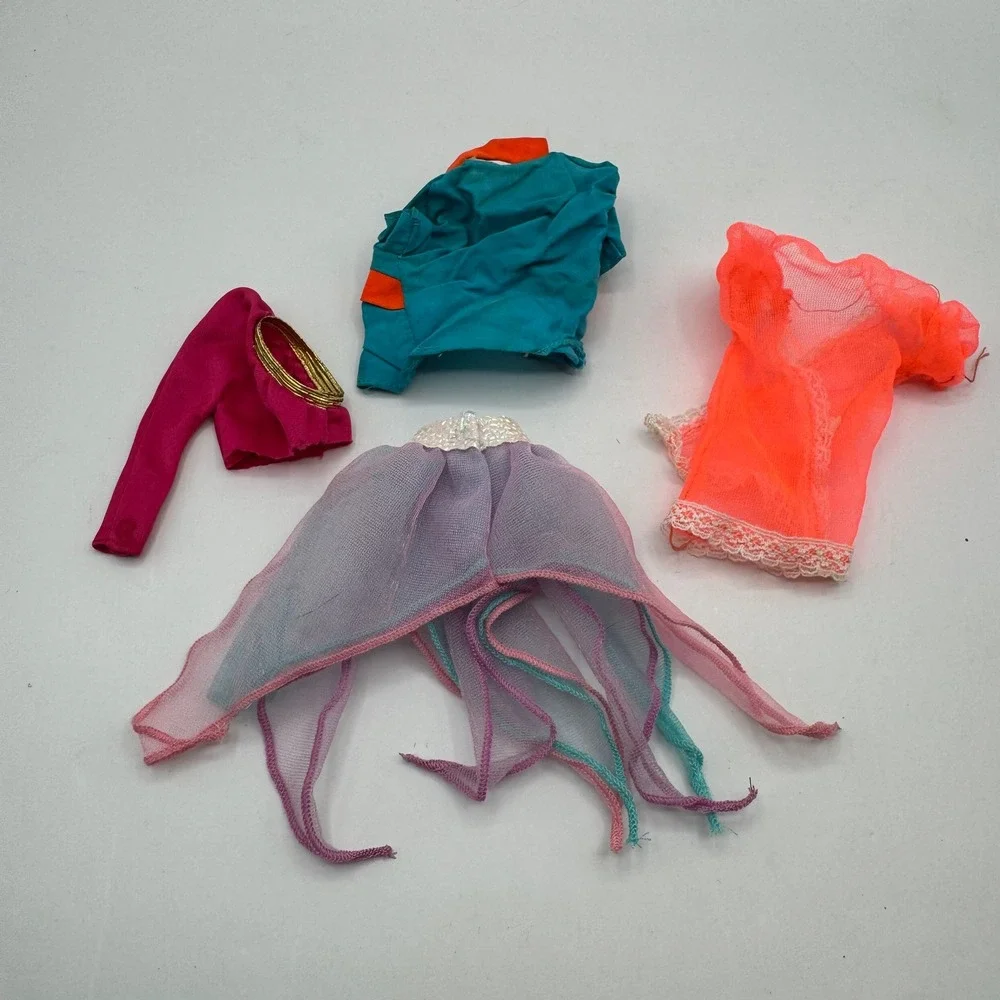 Barbie Doll Clothing Lot Kids Vintage Hong Kong 80s Mix 4pc